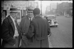 3496_Street scene , men on lower Douglas Street, Omaha, Nebraska