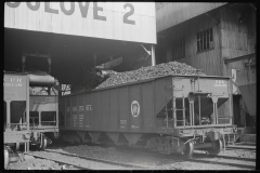 3526_Coal being screened, Pursglove Cleaning Plant,  West Virginia