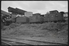 3575_ Locomotive with caboose,  Scotts Run West Virginia