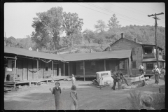 3592_Children playing outside ,Miners' homes, abandoned town, Jere, West Virginia