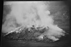 3665_ Slag burning  near coal mine, Scotts Run, West Virginia