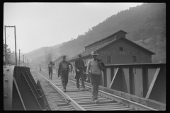 3696_Miners returning from work , Omar, West Virginia