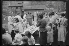 3727_ Grace at Sunday school picnic. Jere, West Virginia