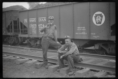 3775_Miners waiting for a lift. Pursglove, West Virginia