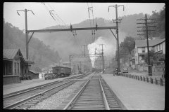 3819_Coal train passing  through Davey, West Virginia.