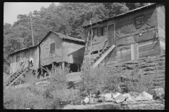 3890_ Shacks along the  highway ,  Gauley Bridge, West Virginia