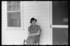 3942_  Tenant farmer's wife resettled at Roanoke Farms, North Carolina