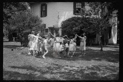 0307_Children in middle-class American  garden, Washington, D.C.