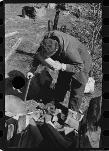 0115_Chopping wood ,Shenandoah National Park