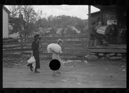 0139_Women passing Post Office at Nethers , Virginia
