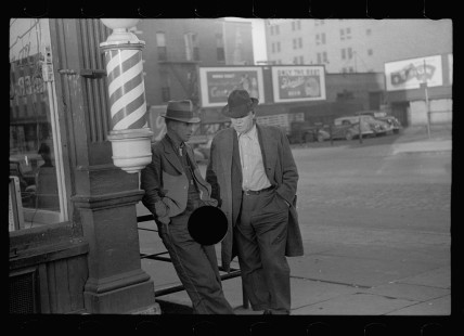 0508_ Waiting on the corner by the Barbers , Omaha
