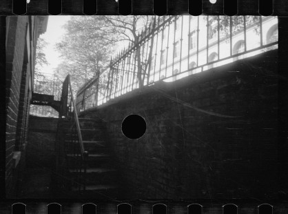 0668_ Stairway from street to basement dwelling, probably Washington D.C.