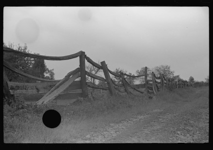 0754_Broken wooded fence ,Scotts Run , West Virginia