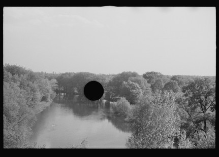 0897_Tranquil river scene , possibly Au Sable river, Michigan