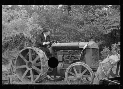 0102_Commissioner Allen operating tractor, Berwyn, Maryland